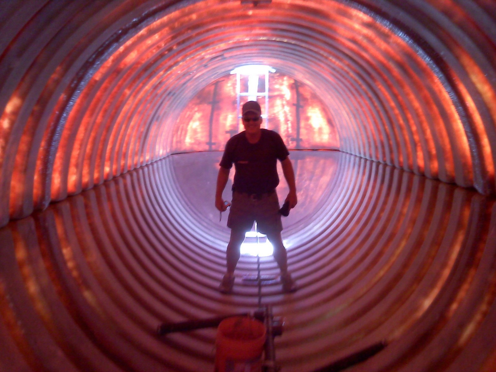 Man Inside A Tank